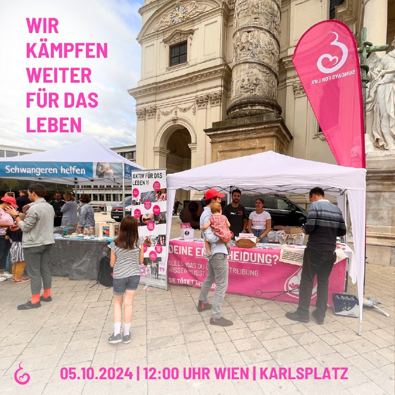 Wir lassen uns nicht unterkriegen! Am Samstag geht&rsquo;s für uns nach Wien zum Marsch fürs Leben. Auch dort möchten wir für das ungeborene Leben einstehen.