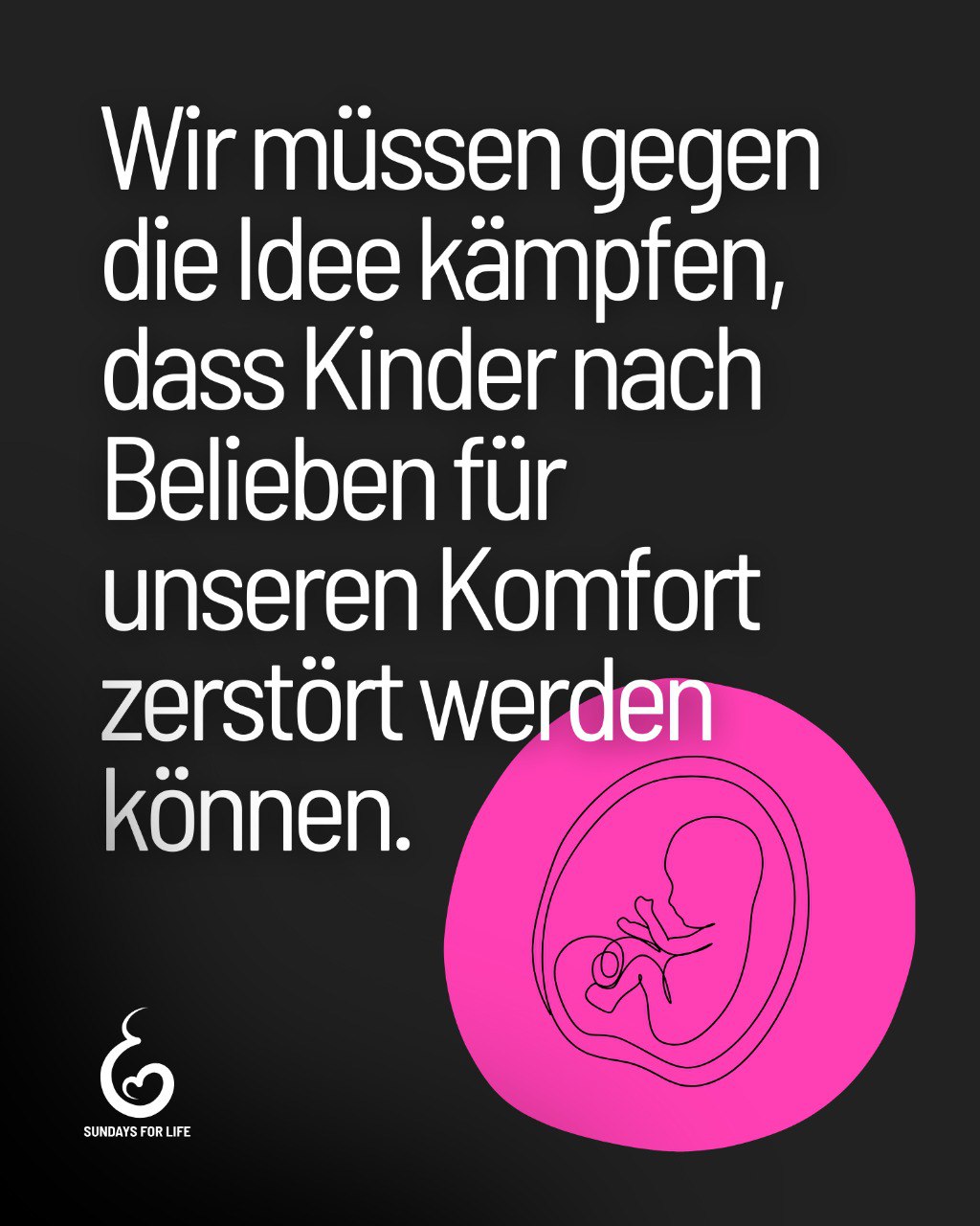 Egal unter welchen Verhältnisse ein Kind entsteht, sein Wert sollte niemals davon abhängen. Mütter und ihre Kinder sind mehr als nur ihre Umstände.  Du bist schwanger und brauchst Hilfe? Du bist nicht alleine! sfl.onl/hilfe 