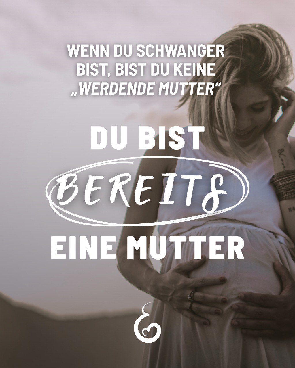 Muttersein beginnt im Mutterleib. Einen schönen Muttertag!