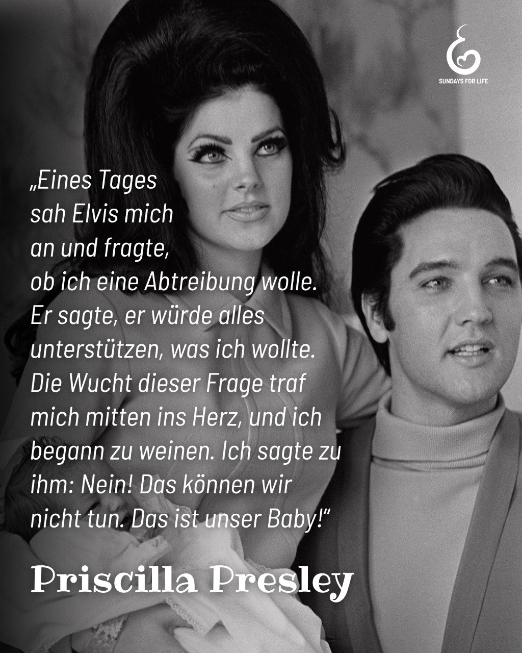 Gerade Familien und Partner tragen eine entscheidende Verantwortung: Ihre Nähe, ihr Rückhalt und ihre Ermutigung können den Unterschied zwischen Verzweiflung und Hoffnung ausmachen und so zu einer Kultur des Lebens beitragen, in der Frauen sich nicht gezwungen fühlen, ihr Kind zu opfern.