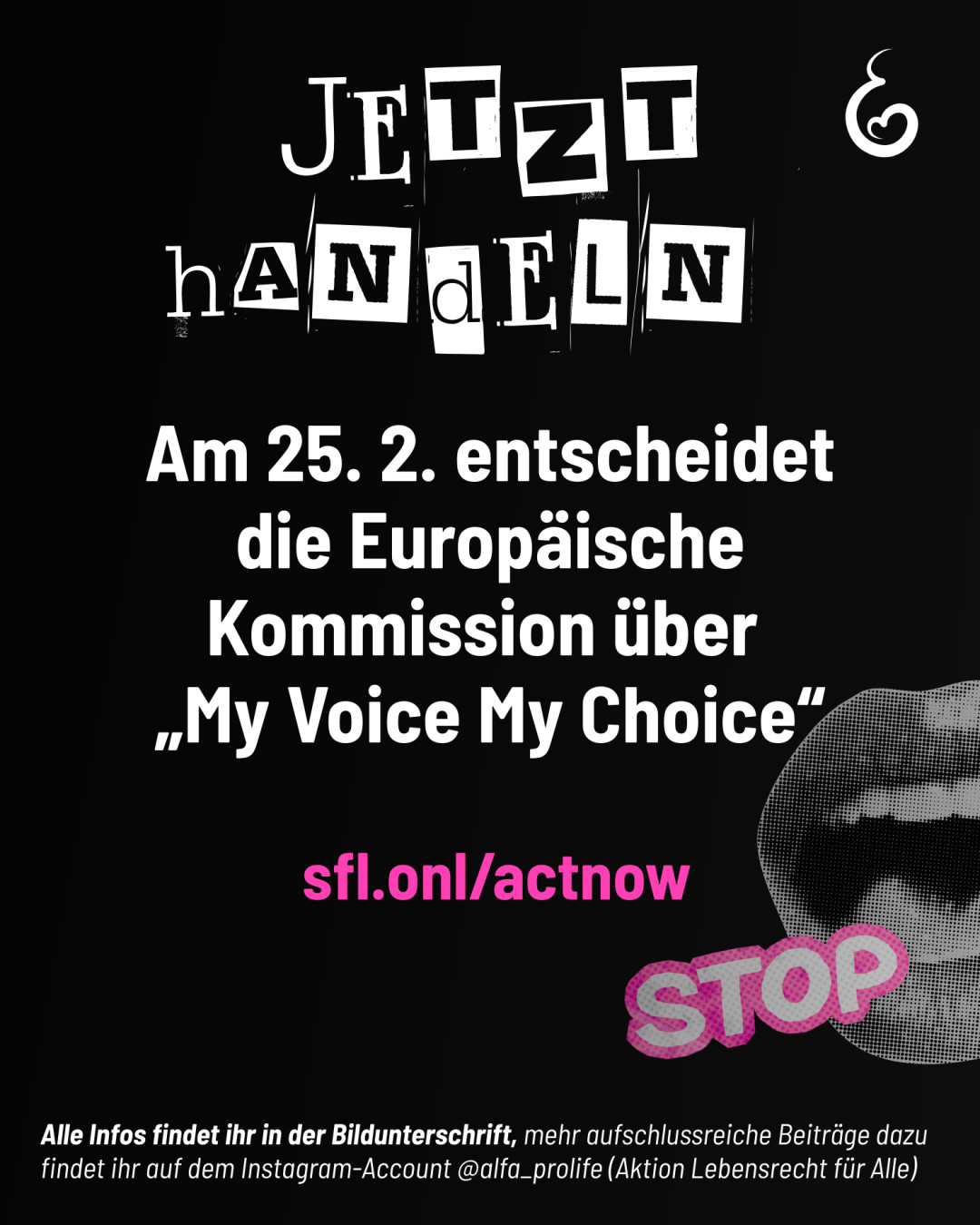 Am 17. Dezember forderte das Europäische Parlament einen EU-Fonds zur Finanzierung von Abtreibungen und Reisekosten.  Grundlage ist die Initiative My Voice, My Choice - damit würde die EU grenzüberschreitend eingreifen.   👉 sfl.onl/actnow